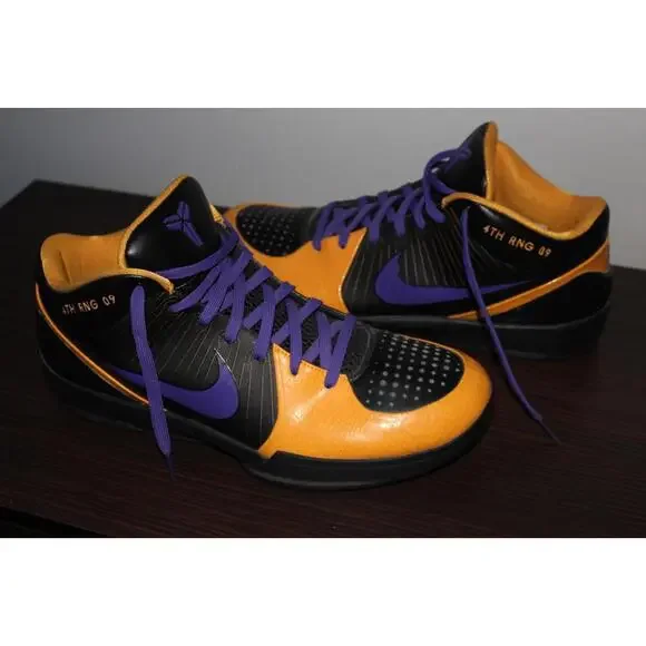 Nike Kobe 4 Sneakers Size 14 2009 Custom 1 of 1 Commemorative Sneakers - Picture 4 of 9